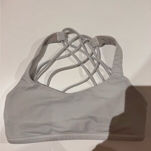 Lululemon Athletica Light Gray Strappy Sports Bra
